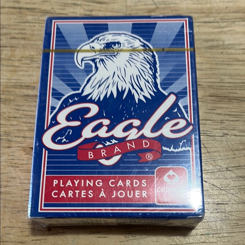 Sealed Eagle Brand Blue Playing Cards from Cartamundi.